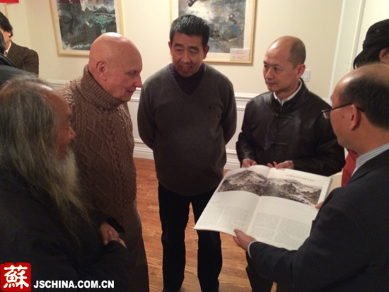 江苏中国画学会美国创作研究基地在纽约揭牌_