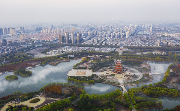 邳州美丽沙沟湖天下第一阙