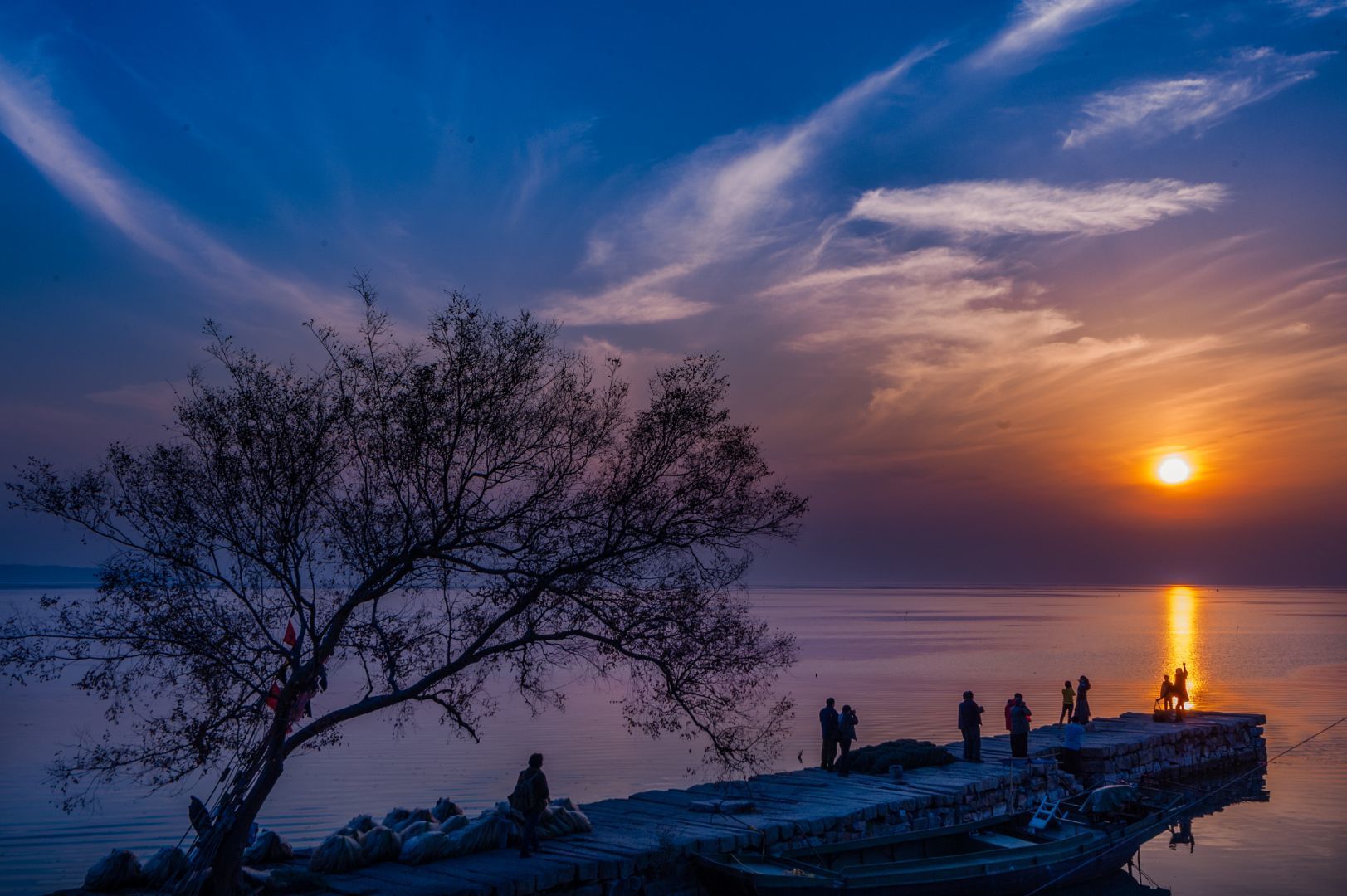 《太湖夕照》拍摄者:任明皑