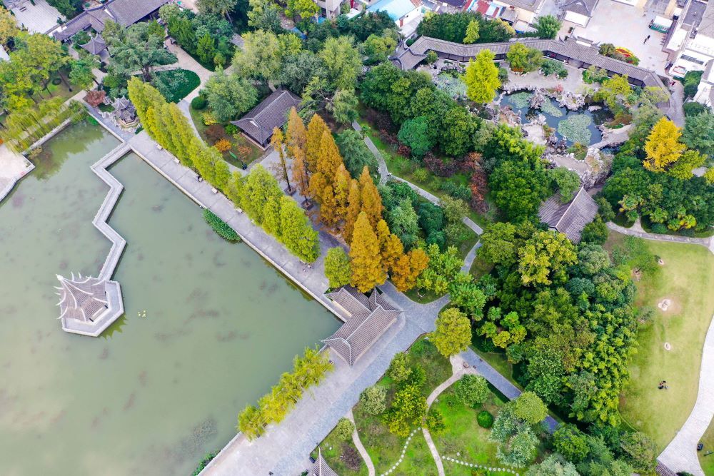 视觉江苏丨淮安清晏园古园林里觅秋色