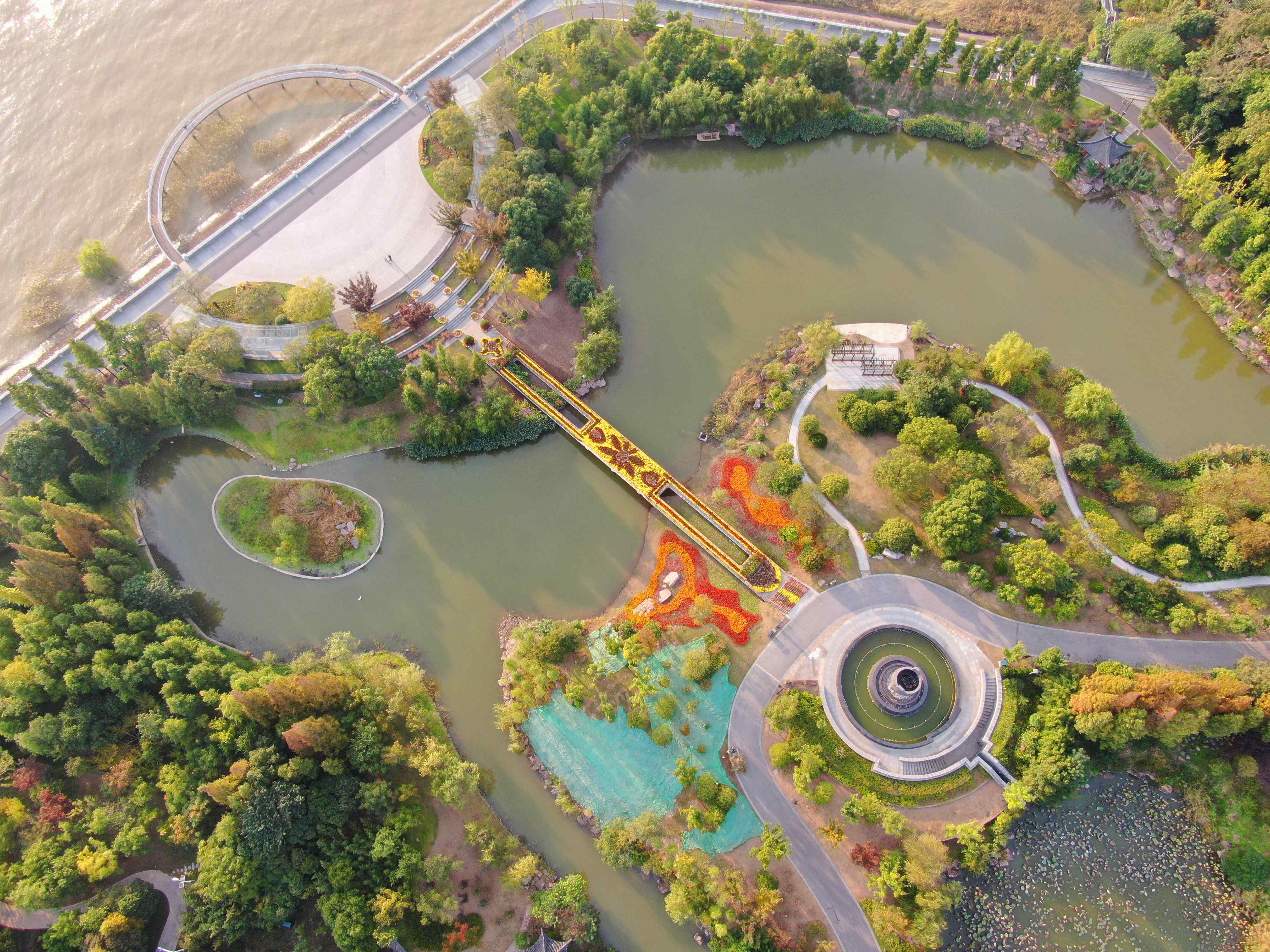 南通狼山国家森林公园秋色如画